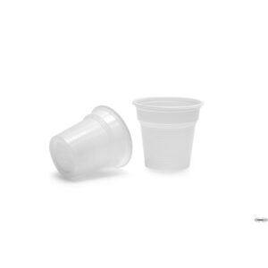 ISAP 100 Bicchieri Bicchierini caffè 80cc BIANCHI plastica made in italy