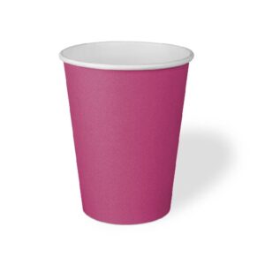 25 Bicchieri NATURIA in Cartoncino Colorato FUCSIA 240 ml riciclabili
