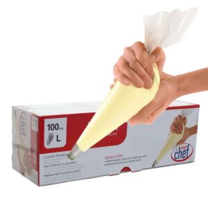 100 Sac à Poche monouso trasparenti professionali misura grande 55X27 cm - immagine 1
