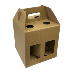 Porta Bottiglie Birra Avana MINI BOX 4 STEINIE 4 posti 15.5x15.5x16 cm