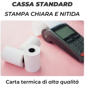 Cf. 10 Rotoli Termici mm 57x30 mt Omologati per Registratore di Cassa - immagine 4