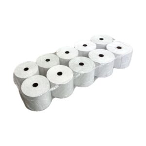 Confezione da10 Rotoli Termici mm 57x80 mt Omologati per Registratore di Cassa