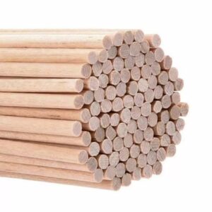 50 Bacchette Stecconi rotondi in bamboo per ZUCCHERO FILATO da 40 cm