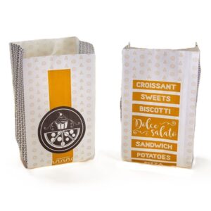 200 Sacchetti Carta Antigrasso Bakery per Alimenti 17x34 cm 40 gr