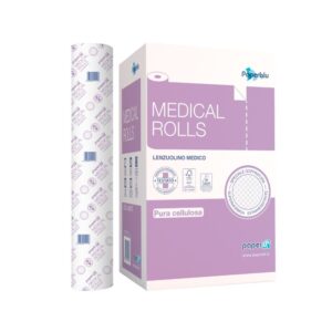 Lenzuolino medico cellulosa italiana 60 cm x 80 metri - 2 veli 1 rotolo