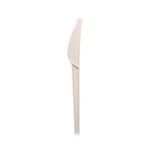 50 COLTELLI in CPLA Compostabili e Biodegradabili colore Bianco