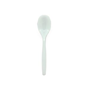 25 CUCCHIAINI Colore BIANCO in plastica RIUTILIZZABILI - eco friendly